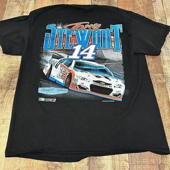 Stewart Haas Racing Tony Steward #14 Car Racing T-Shirt - Picture 4 of 7